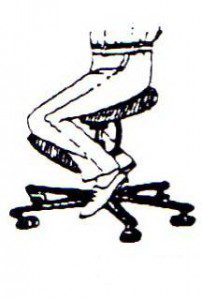 scaune ergonomice tip "kneeling chair"