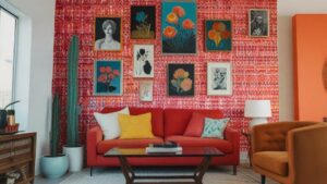 Inspiratii pentru designul modern al living-ului colorat