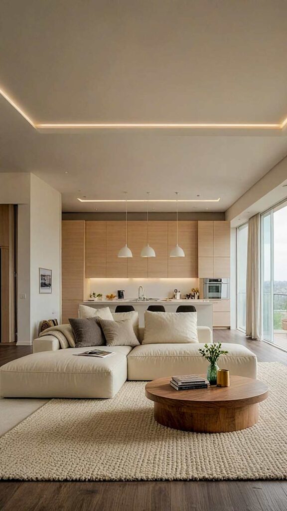 Comfortul intr-un living modern